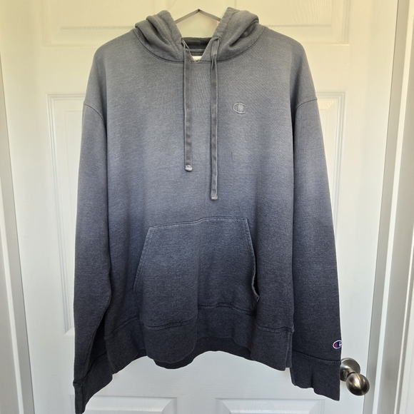 Champion Men's Ombre Hoodie Sweater C Logo Large - Picture 3 of 12